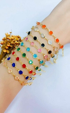 Pulseira Inspiração Tiffany - Folheada à Ouro - loja online