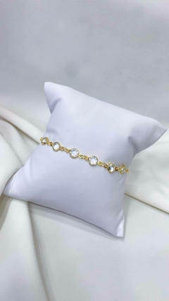 Pulseira Inspiração Tiffany - Folheada à Ouro na internet