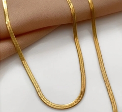 Colar Fita 3mm Dourada (Aço Inoxidável) na internet