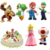 Kit Com 6 Bonecos de Miniaturas do Super Mario Colecionáveis Enfeite Bolo Festa na internet