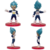 Vegeta Super Saiyajin Blue 7cm - Boneco Miniatura Action Figure - KYSCOMPREI