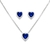 Conjunto coração azul - comprar online