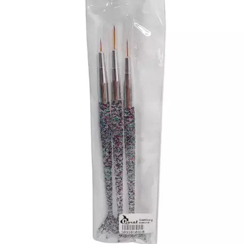 Pincel Liner Sirena Glitter x 3u 18188 - comprar online