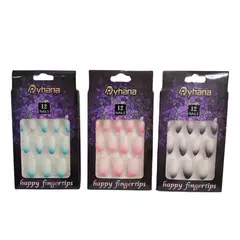 Uñas Postiza Decoradas x 12u Yhana 252044 - Distribuidora Coral
