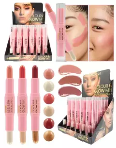 Iluminador + Rubor Colour y Glow Mix Pink 21 - comprar online