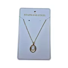 Cadena Dorada c/ Dije Stainless Steel 151805 - comprar online