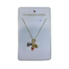 Cadena Dorada c/ Dije Stainless Steel 151805 en internet