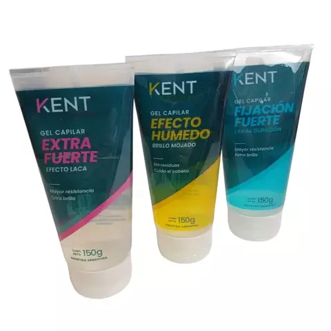 Gel p/ Pelo Fijacion Fuerte pomo x 150g Kent - comprar online