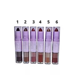 Labial Liquido + Barra Mood Batom Duo Ruby Rose HB- 000160 en internet