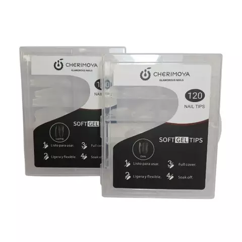 Tips Soft Gel caja x 120u Cherimoya - comprar online