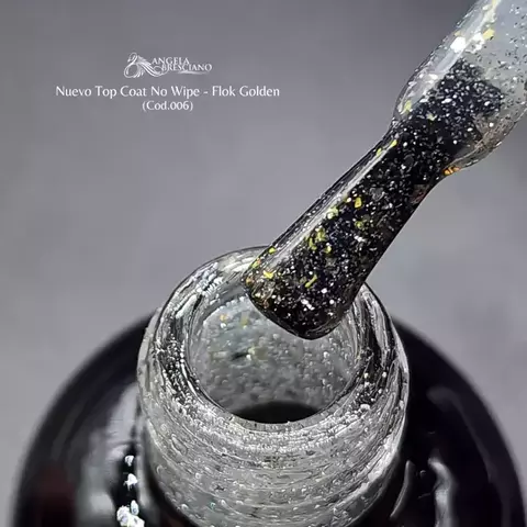 Top Coat No Wipe Flok Golden 006 Angela Bresciano - comprar online