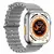 Ippo Watch Tecnology T10 ULTRA prata Smart Watch relógio inteligente série 10 masculino feminino nfc ilha dinâmica 49mm