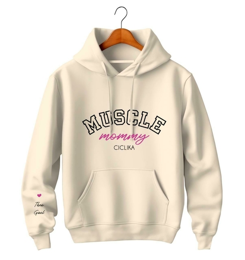 Moletom Mommy Personalizado Off White