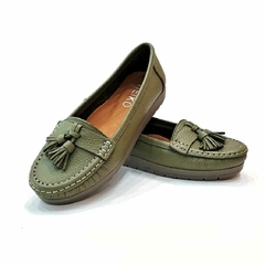 Mocasín Heiko 1604 oliva - Aldas Shoes