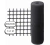 Malla Plástica Cuadrada Color Negro 20X20Mm. Rollo alto 1 Mt