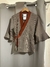 Blusa cachecoeur xadrez flare