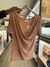 Blusa cachecoeur fluity sem amarração nude rosa - loja online