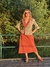 Blusa cachecoeur xadrez flare