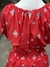 Vestido vermelho bordado - Cachecoeur du Jour