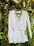 Blusa cachecoeu branca e dourada - comprar online