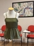 Blusa batinha verde com alça de resinha