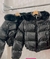 Casaco puffer com capuz