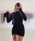vestido drapeado