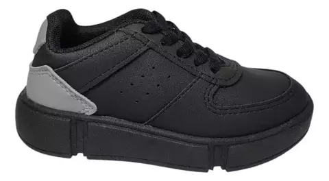 Tênis Molekinho Infantil Menino Preto Escola Confortável Durável Ref 2838.125 - comprar online