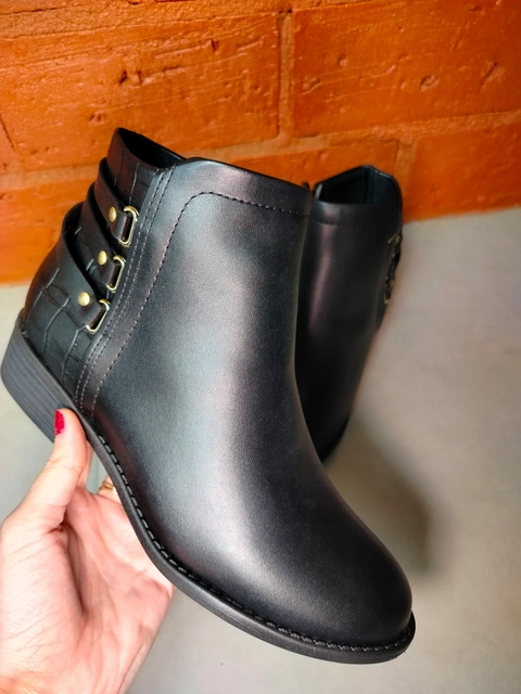 Bota Feminina Modare Ultraconforto Com Tiras Zíper