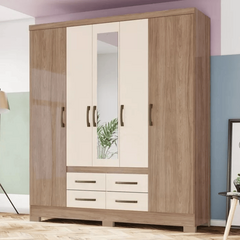 GUARDA-ROUPA B356 05 PORTAS E 04 GAVETAS