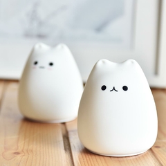 Mini gato-lámpara de silicona suave de luz de noche - tienda en línea
