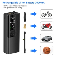 Inflador de aire eléctrico portátil y power bank