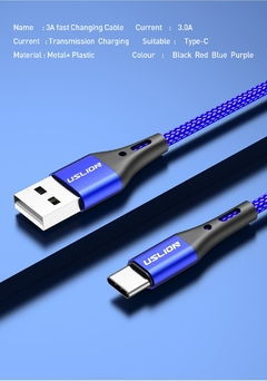 Cable USB tipo C de carga rápida para teléfono móvil - Geracia