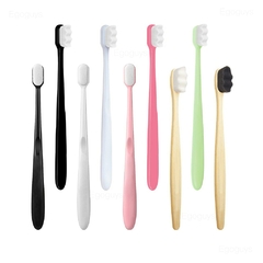 Cepillo de dientes de bambú suave ultrafino, cepillo de dientes de Nano cerdas en internet