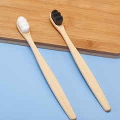 Cepillo de dientes de bambú suave ultrafino, cepillo de dientes de Nano cerdas