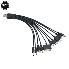 Cables Micro USB para teléfono móvil, cargador múltiple 10 en 1 - Geracia