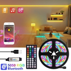 Tira de luces LED de 1-5M, cinta Flexible con USB, 5050 Bluetooth, RGB, SMD, DC5 - tienda en línea