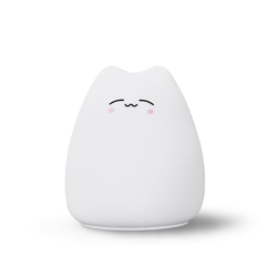 Mini gato-lámpara de silicona suave de luz de noche en internet