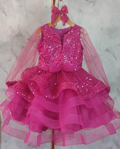 Vestido lantejoulas Luxo