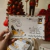 Travessa / Bowl Vidro Cartinha Papai Noel Natal