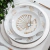 Gold and Silver Shell Porcelain Dessert Plate
