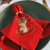 Red Christmas Reindeer Napkin