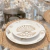 Gold and Silver Shell Porcelain Dessert Plate - Preti Home Store | Loja de decoração
