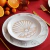 Plato Llano de Porcelana Conchas y Estrellas Oro y Plata - comprar online