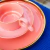 Plato Llano Rosa con Borde Dorado - comprar online