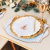 White Embroidered Placemat with Gold - Christmas and New Year on internet