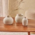 Kit 3 Mini Jarrones Blanco Roto
