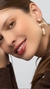 BRINCO BANHADO A OURO 18 k COM PÉROLAS DE ÁGUA DOCE - comprar online
