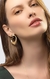 Brinco curve banhado a ouro 18 k - comprar online