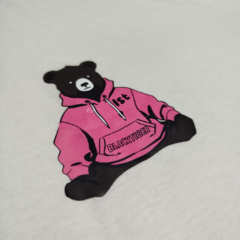 Camiseta Oversized Bear Pink Costas Classic Off White - loja online